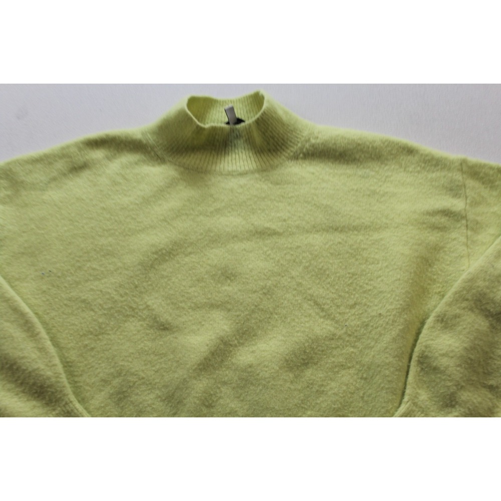 & Other Stories Women Yellow Sweater Pull On Mock Neck Wool Casual Size Small - Picture 7 of 10